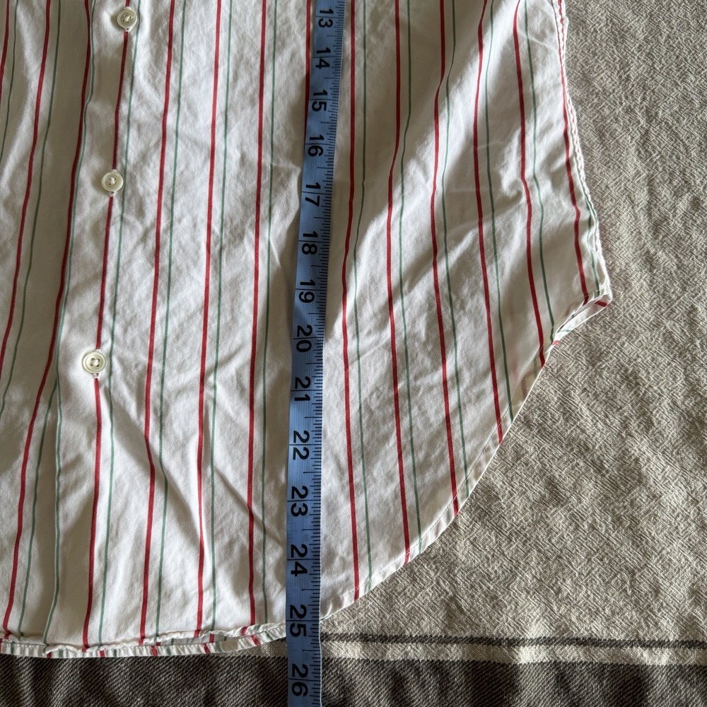 VTG 90s Ralph Lauren Blue Label Striped Shirt Womens 4 Sleeve Pony Preppy - Picture 8 of 8